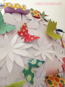 Lampadario fiori farfalle faidate DIY