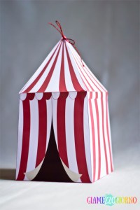 Scatola da regalo circo faidate DIY
